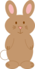 Brown Rabbit Clip Art