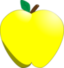 Yellow Apple Clip Art