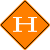 Orange Construction Sign Clip Art