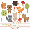 Woodland Animals Clipart Image