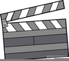 Clap Board Clipart Image