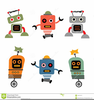 Robot Cartoon Or Clipart Image