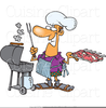 Barbecuing Clipart Image