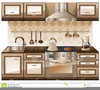 Kitchen Drawer Clipart Image