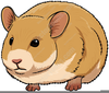 Cartoon Hamster Clipart Image