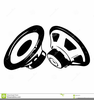 Car Speakers Clipart Image