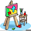 Paint Easel Clipart Image