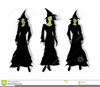 Girl Witches Clipart Image