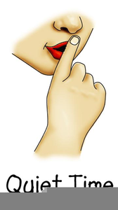 Quiet Time Clipart Image