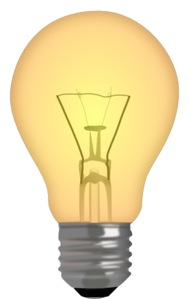 Light Bulb 45% Lit Clip Art