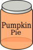 Pumpkin Pie Jar Clip Art