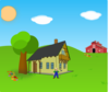 Farm Background Clip Art