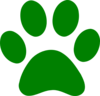 Green Paw Clip Art