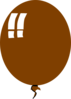 Brown Ballon Clip Art