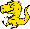 Yellow Dinosaur Clip Art