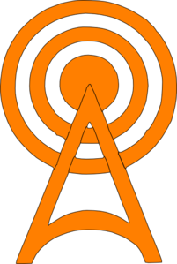 Orange-radio-tower-icon Clip Art