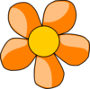 Orange Flower Clip Art