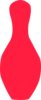 Red Bowling Pin Clip Art