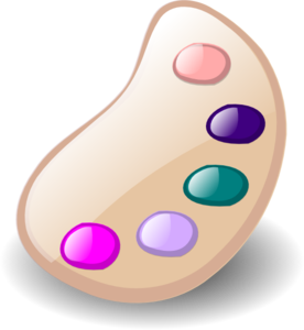 Pastel Palette Clip Art