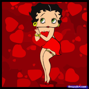 How To Draw Betty Boop Clip Art