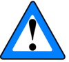 Apr1 Blue Black Warning Clip Art