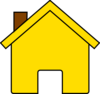 Yellow Dark House Clip Art