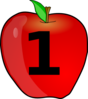 Counting Apple Clip Art