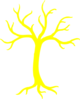 Yellow Dead Tree Clip Art