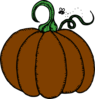 Brown Pumpkin Clip Art