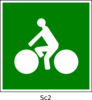 Bicyclist Sign Clip Art