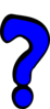 Blue Question Mark Clip Art