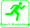 Running Icon Clip Art