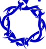 Blue Thorns Clip Art