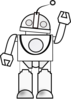 Robot Waving Clip Art