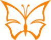 Orange Butterfly Clip Art