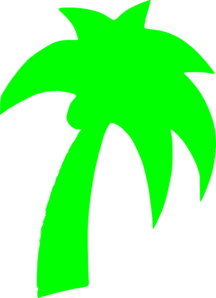 Palm Tree Green Clip Art