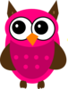 Baby Shower Pink Owl Clip Art