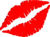 Red Lip Kiss Clip Art