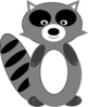 Raccoon 2 Clip Art