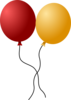 Twin Balloons Clip Art