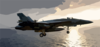 An F/a-18e Super Hornet Assigned To The Eagles Of Strike Fighter Squadron One One Five (vfa-115) Flies Into The Late Afternoon Sky After Launching From Uss John C. Stennis (cvn 74) Clip Art