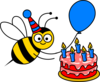 Party Bee Clip Art