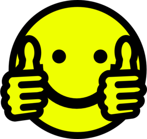 Thumbs Up Smiley Clip Art