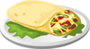 Kind Breakfast Burrito Clip Art