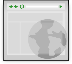 Web Browser Black Background Clip Art