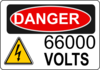 Danger 66kv Clip Art