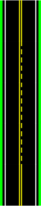 Road With Passing Zone Clip Art