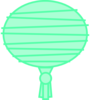 Green Paper Lantern Clip Art