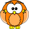 Orange Owl Clip Art