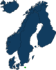 Blue Scandinavia Clip Art